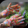 SRSAFETY flower print jersey gloves, knit wrist